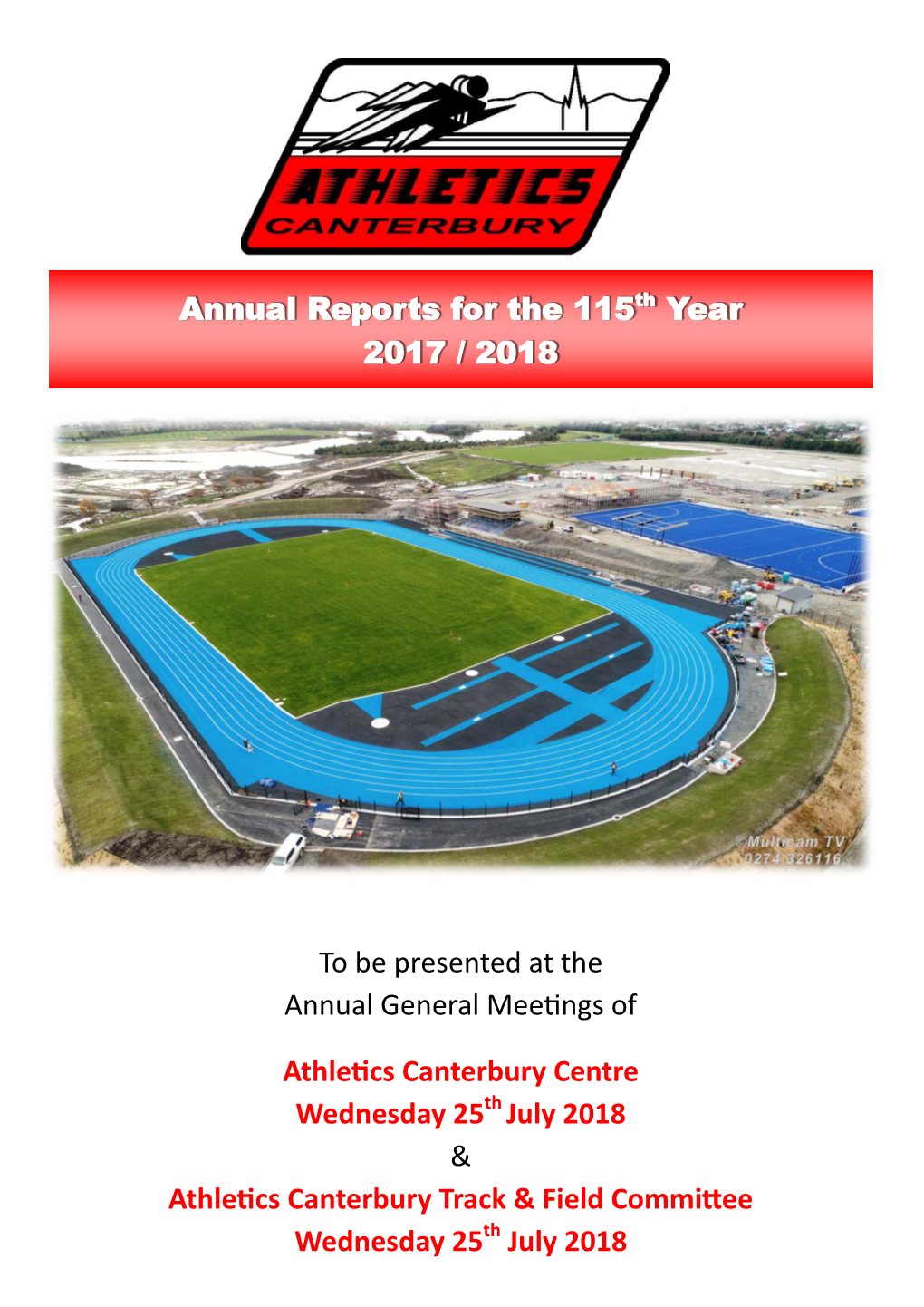 Athletics Canterbury 2018 AGM Booklet