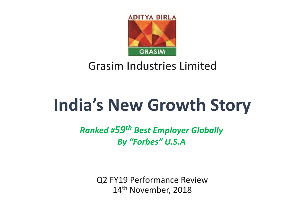 India's New Growth Story
