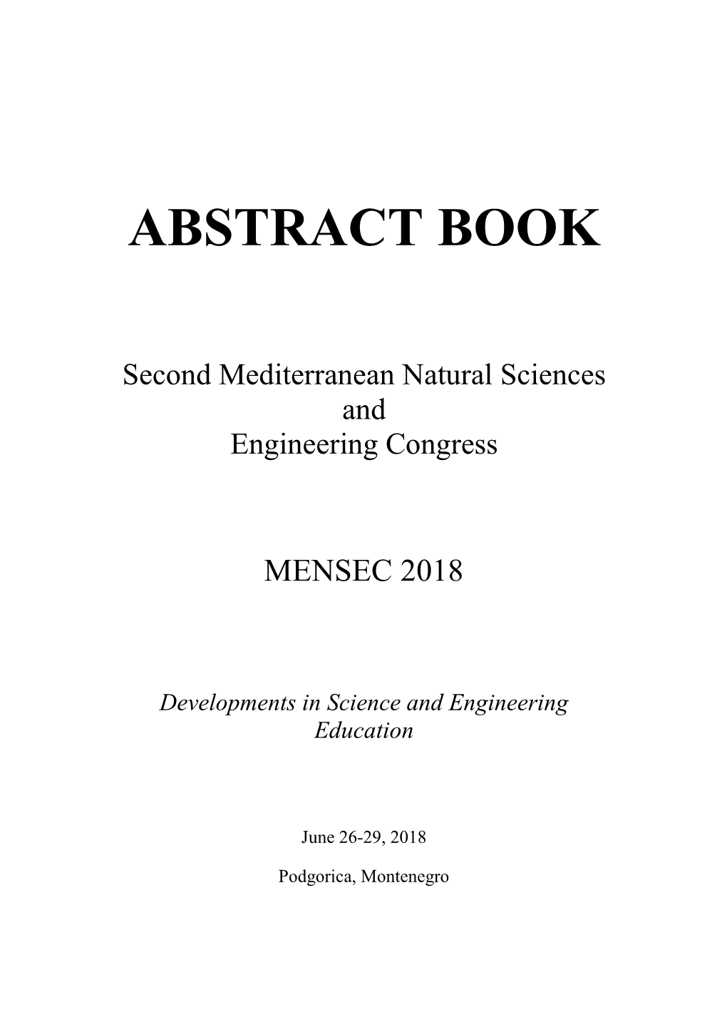 MENSEC 2018 Abstract Book Final Draft June 18