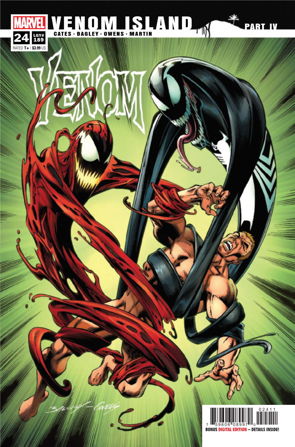 Venom Island Part Iv Lgy# Cates∙Bagley∙Owens∙Martin 24 189 Rated T+ | $3.99 Us