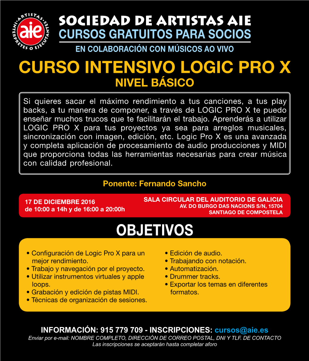 Curso Intensivo Logic Pro X Nivel Básico