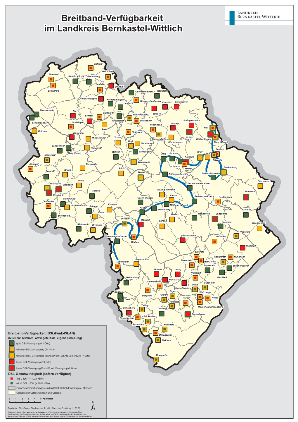Breitband-Verfügbarkeit Im Landkreis Bernkastel-Wittlich
