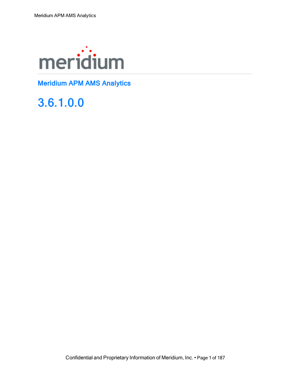 Meridium APM AMS Analytics