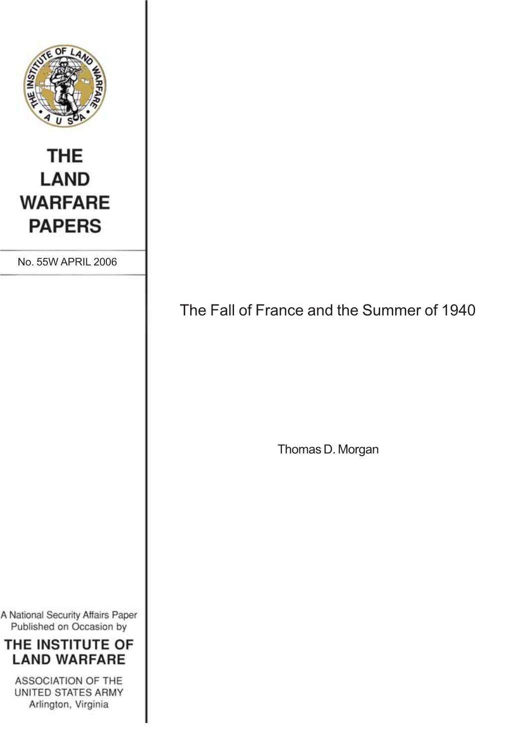 The Fall of France and the Summer of 1940