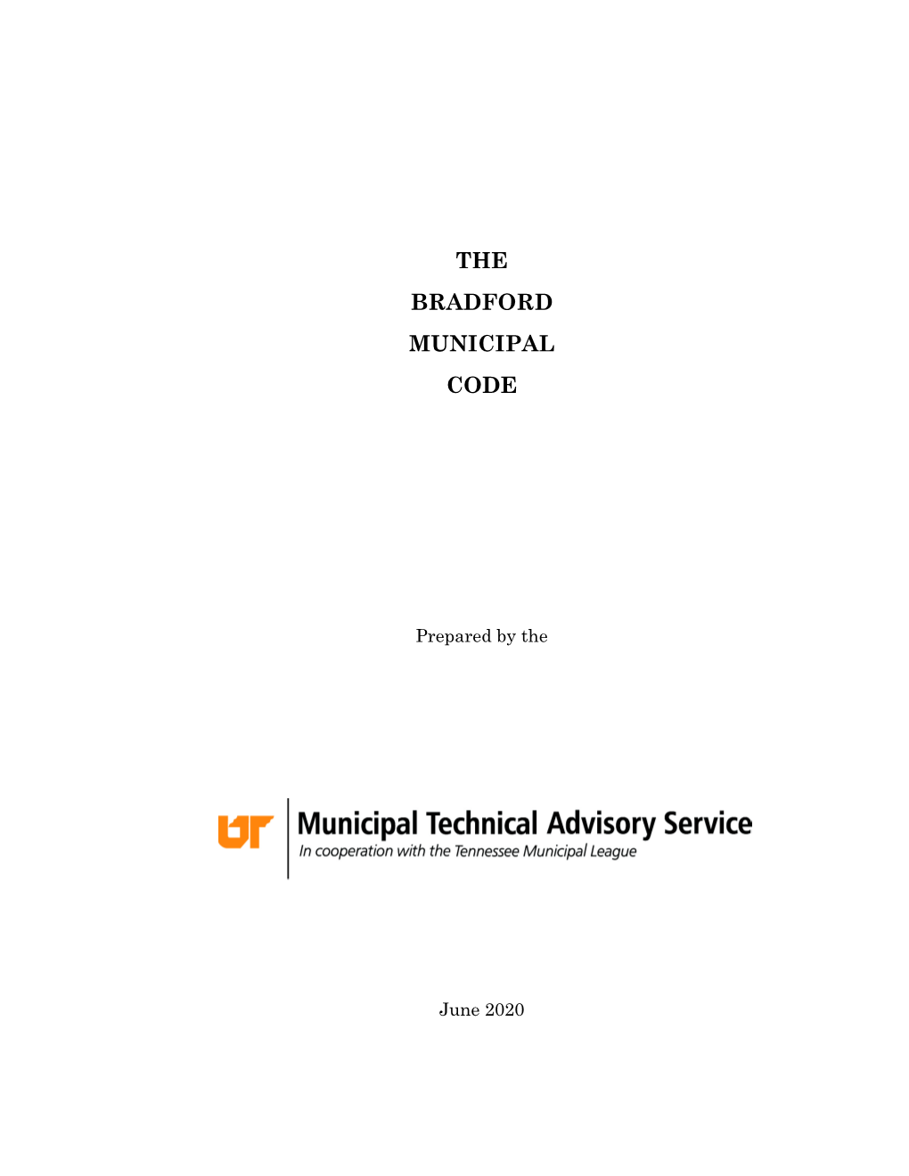 The Bradford Municipal Code