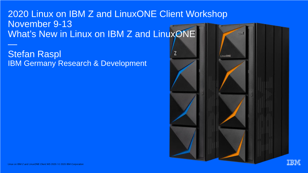 Linux on IBM Z News