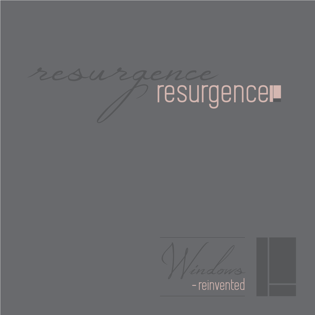 Resurgence Brochure