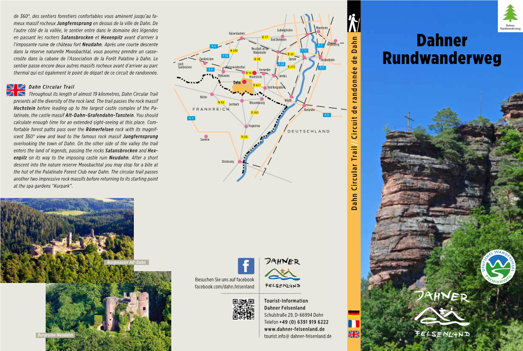 Dahner Rundwanderweg, 18,6 Km – Ca