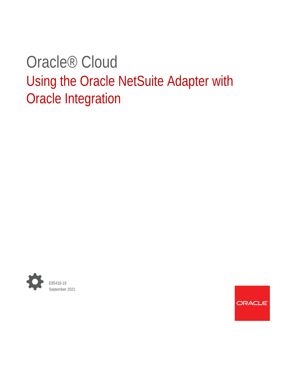 Using the Oracle Netsuite Adapter with Oracle Integration