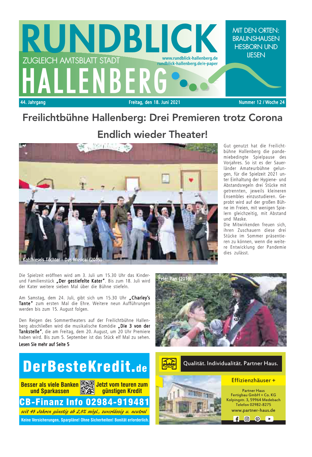 Freilichtbühne Hallenberg: Drei Premieren Trotz Corona Endlich Wieder Theater!