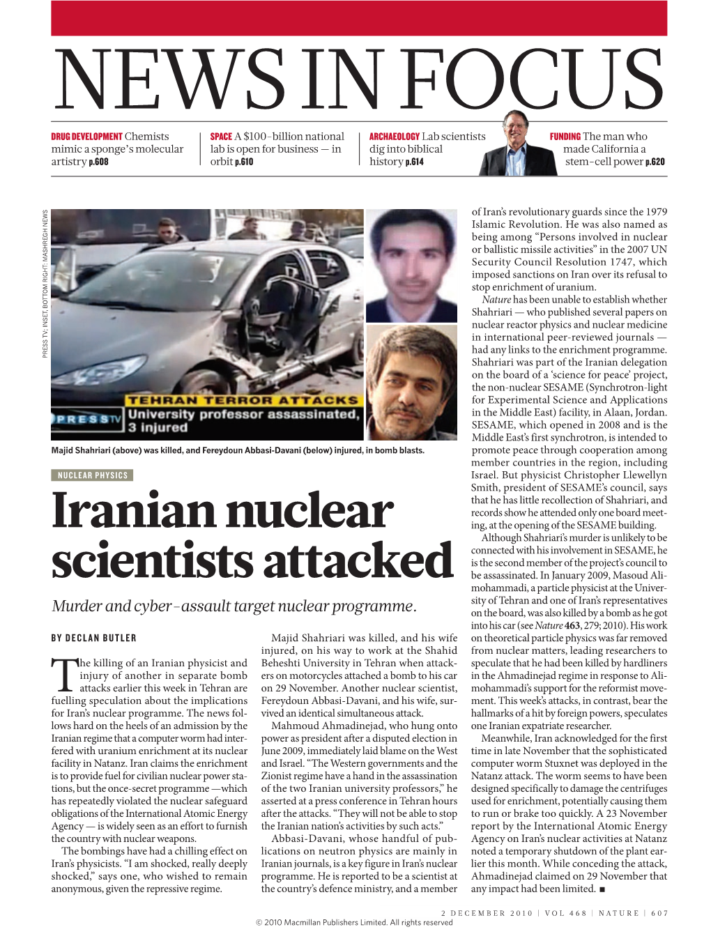 Iranian Nuclear Scientists Attacked