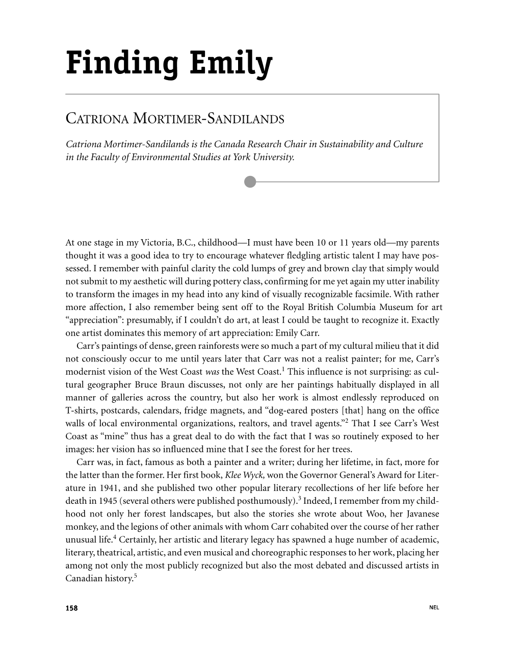 Finding Emily