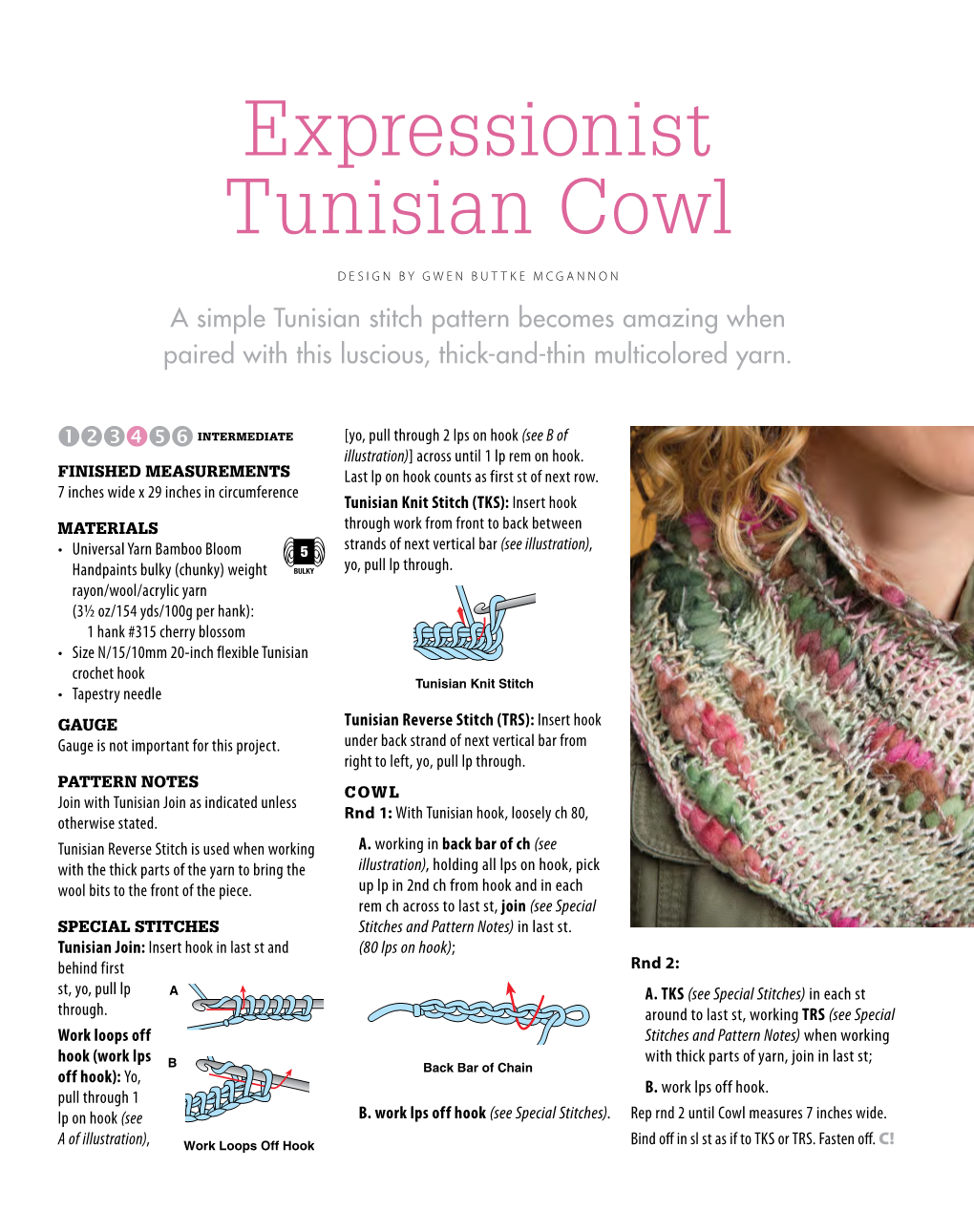 Expressionist Tunisian Cowl