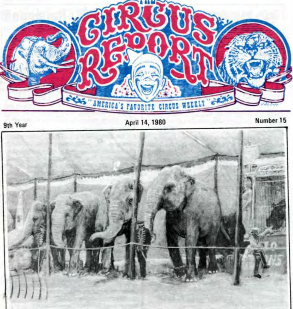 Circus Report, April 14, 1980, Vol. 9, No. 15