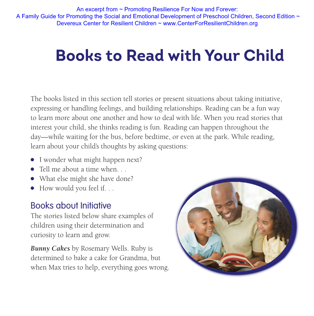 Books to Read with Your Child