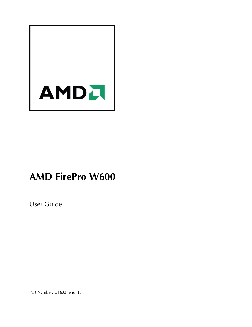 AMD Firepro W600