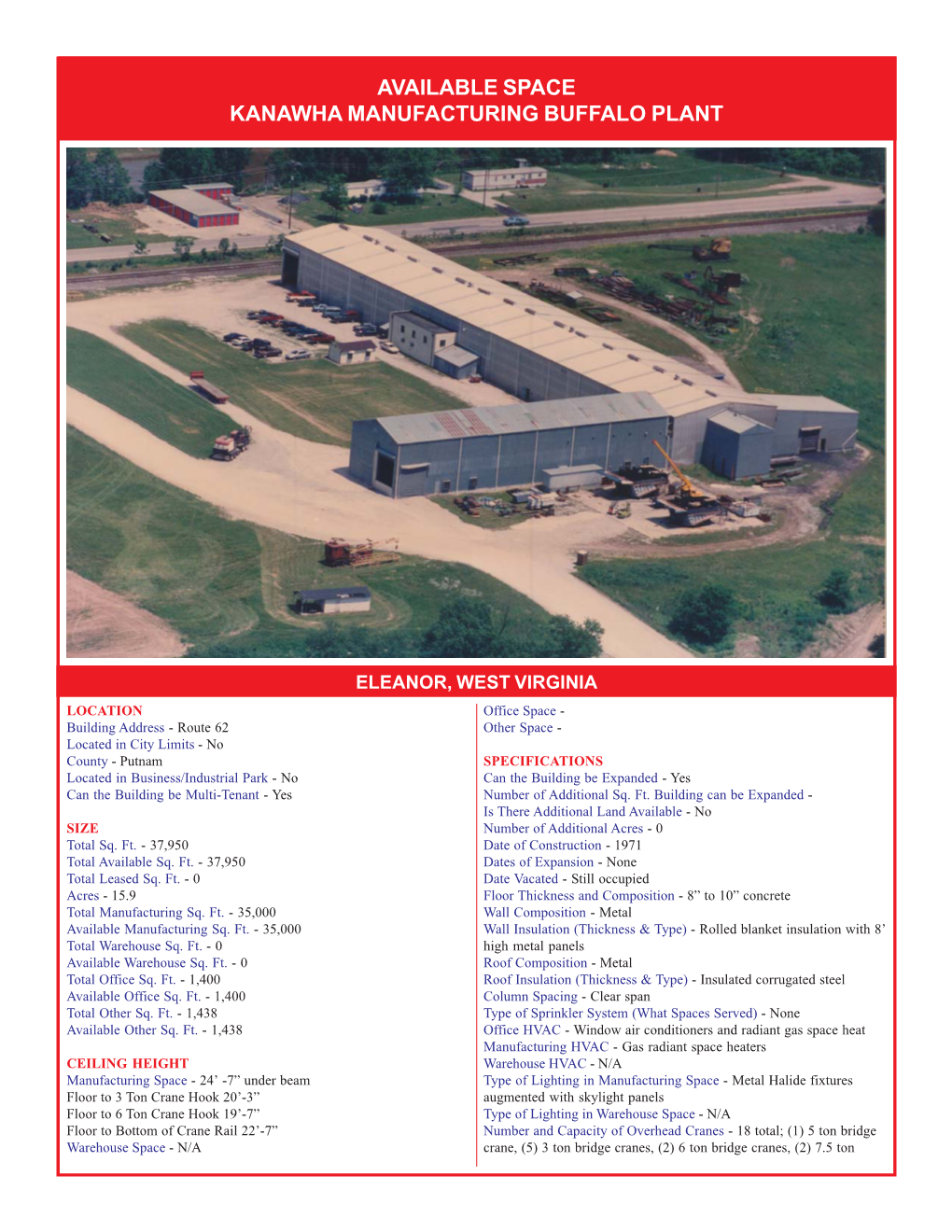 Kanawha Manufacturing Buffalo Plant.P65