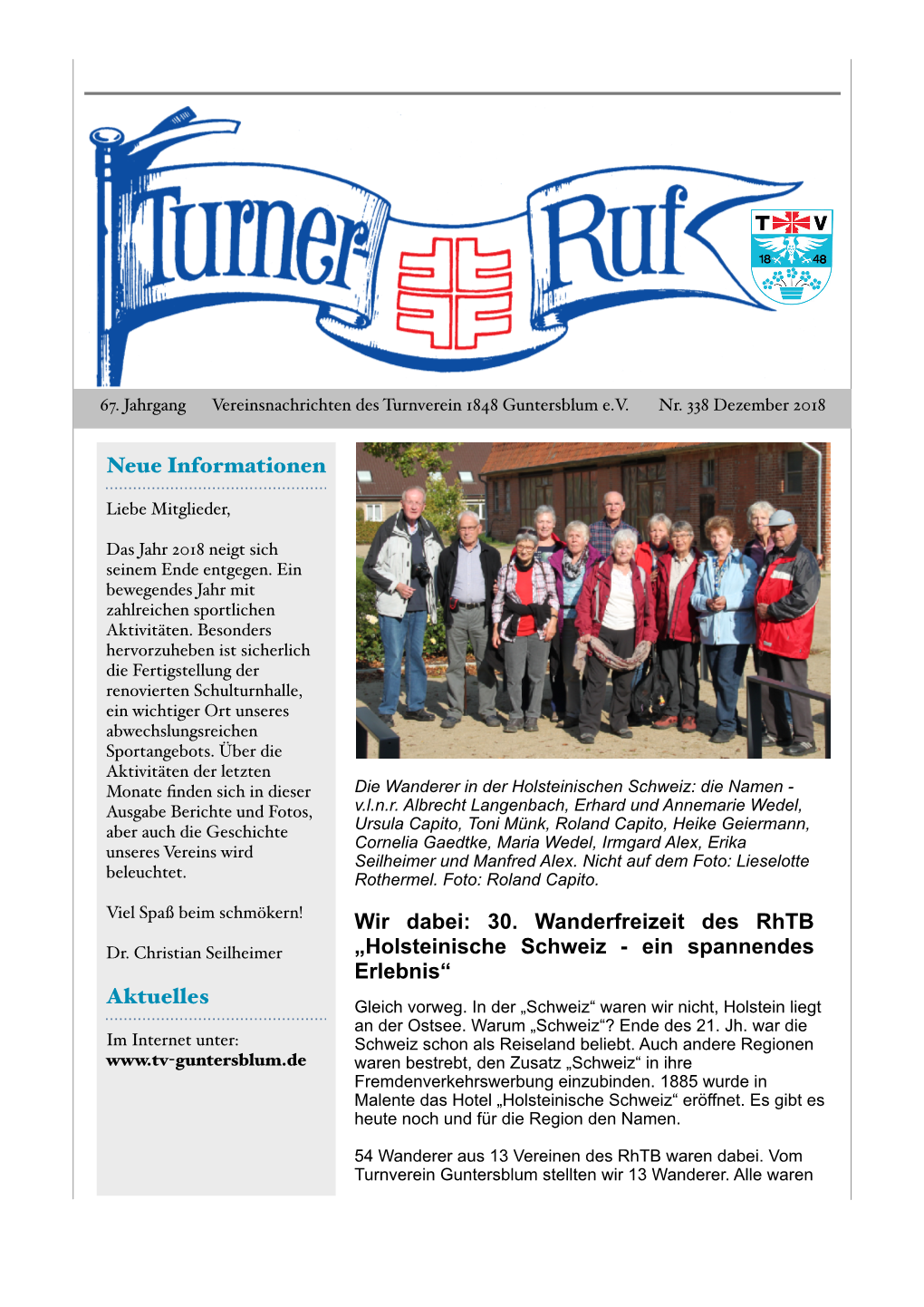 Turnerruf 2019 Nr. 1 Internetversion