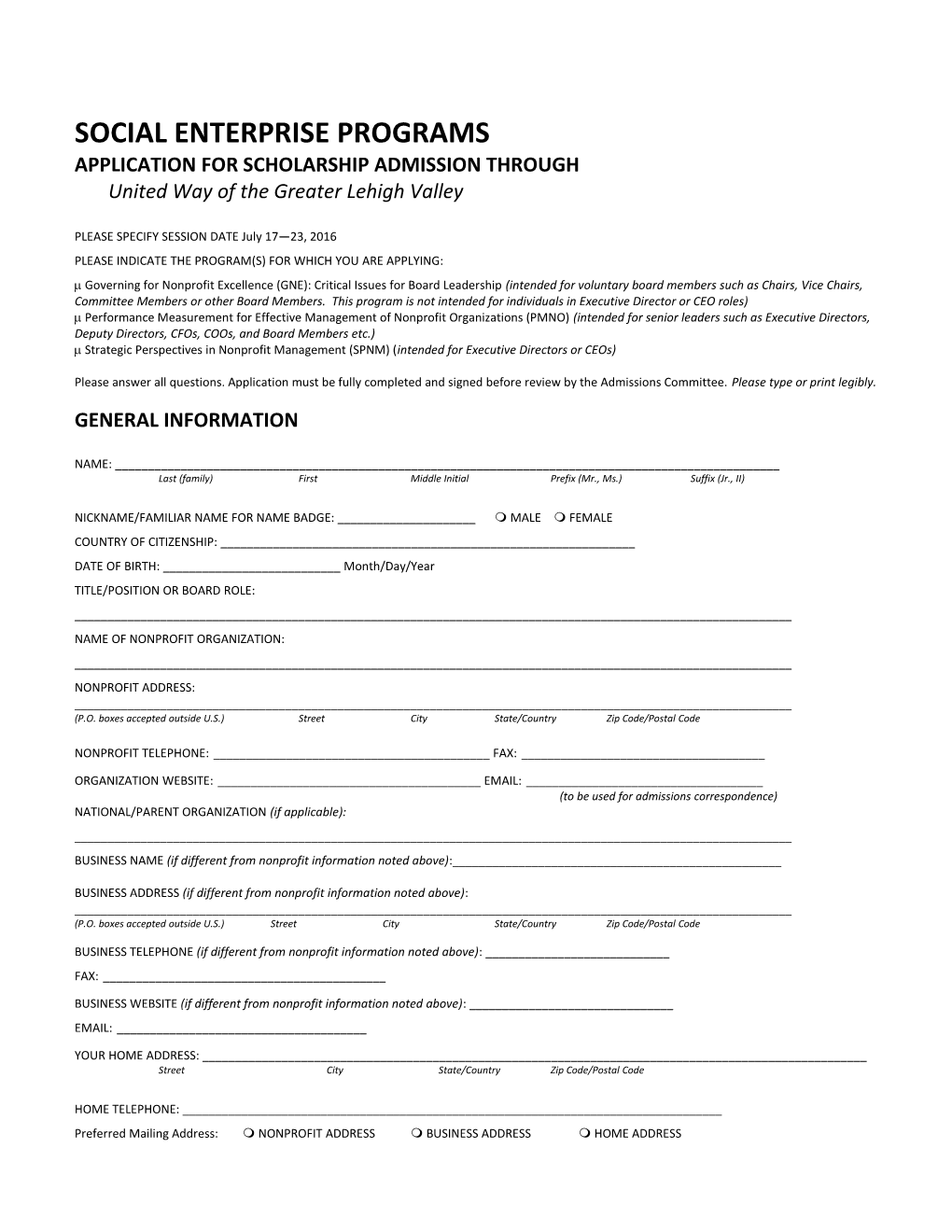 Application for Admission s1