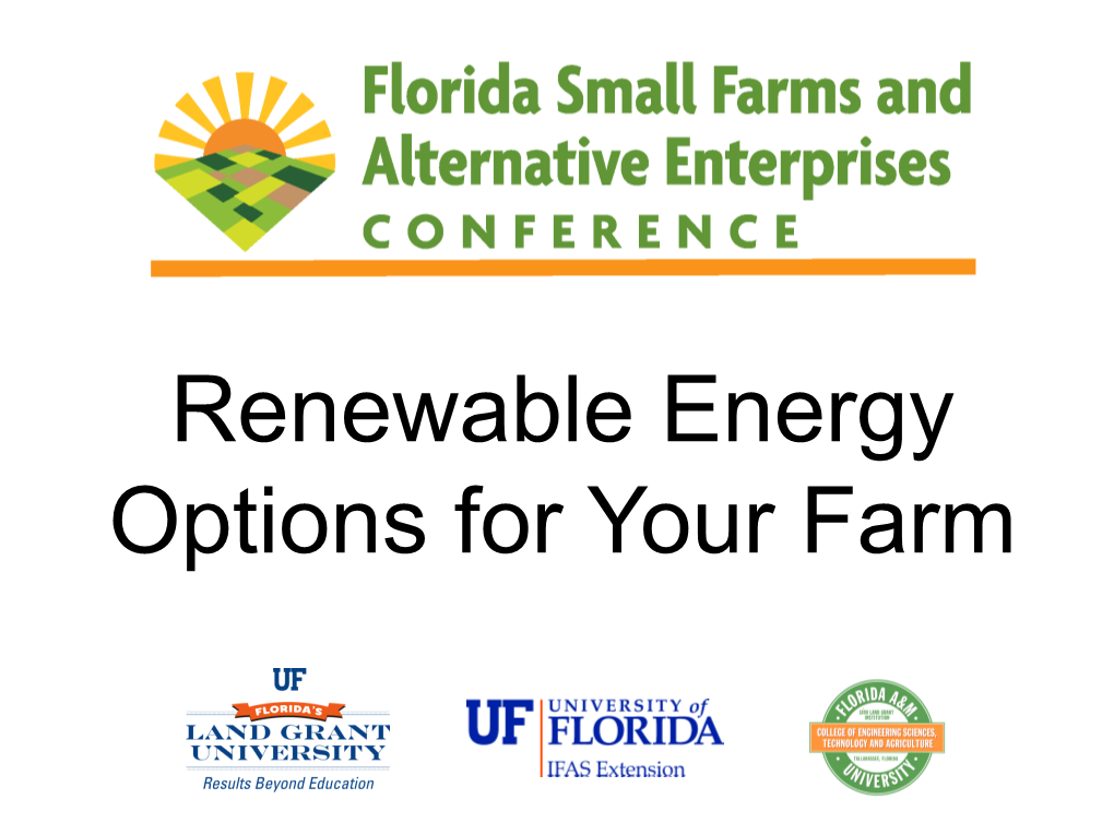 Renewable Energy Options for Your Farm