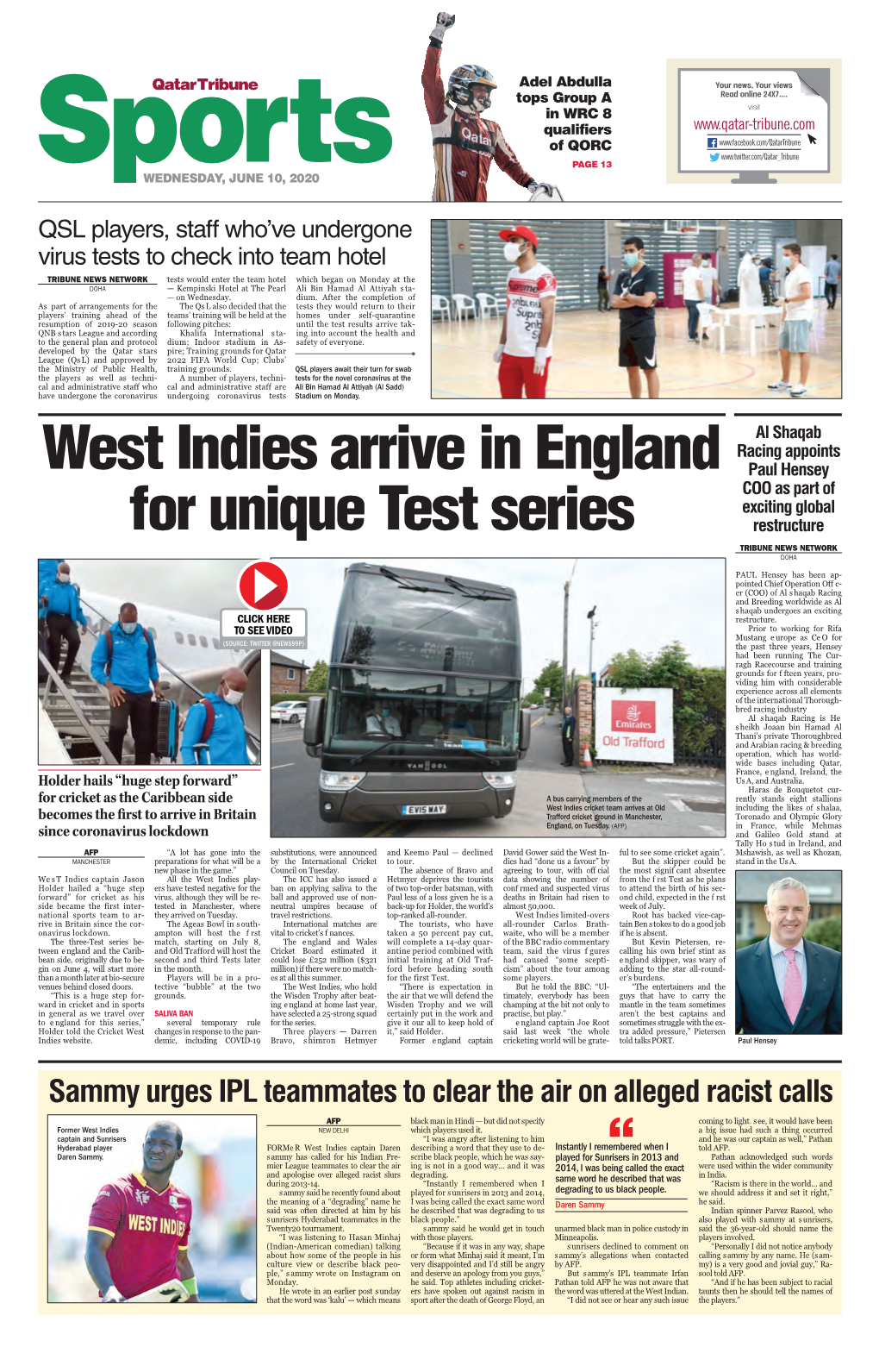 West Indies Arrive in England for Unique Test Series