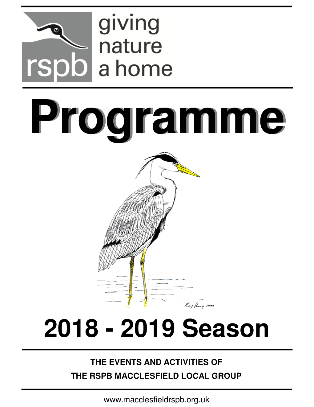 2018 2019 Programme 20Th August 2018 Website.Pub