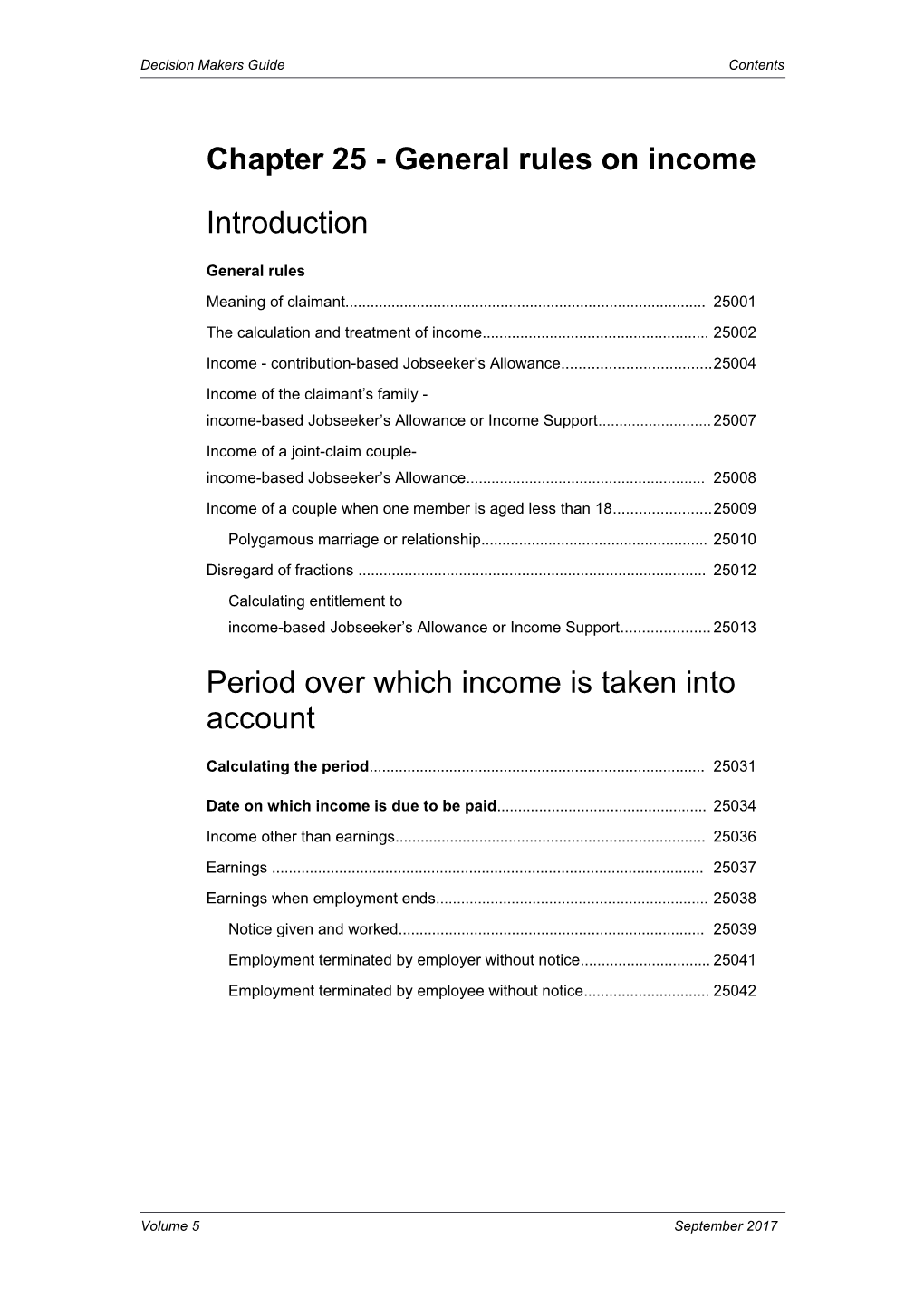 Chapter 25 - General Ru Les on Income