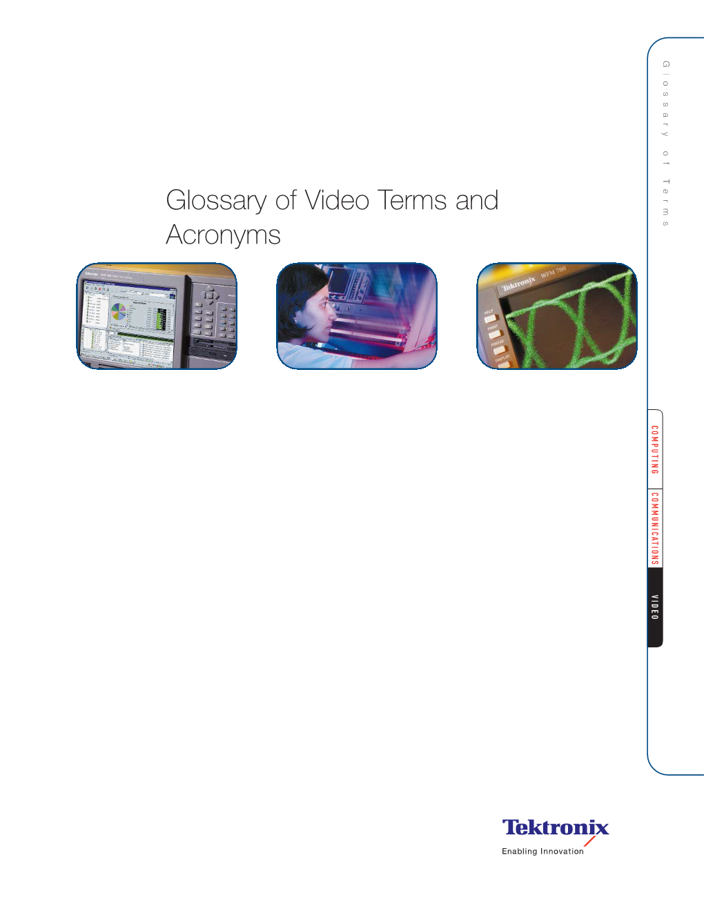 Tektronix: Applications > Glossary of Video