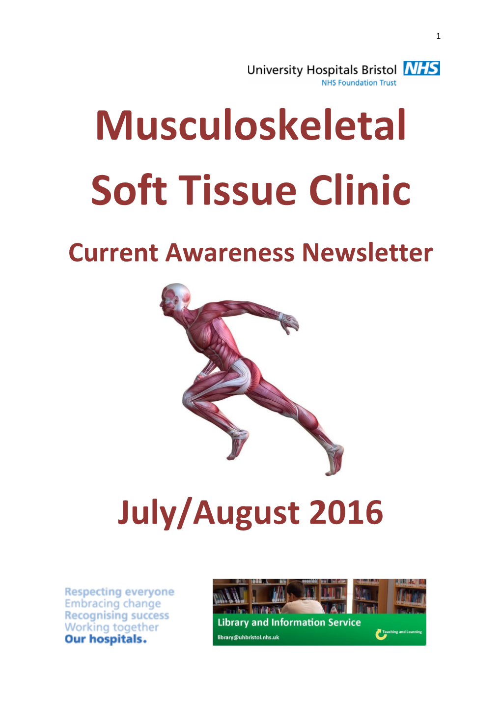 Musculoskeletal Soft Tissue Clinic Current Awareness Newsletter