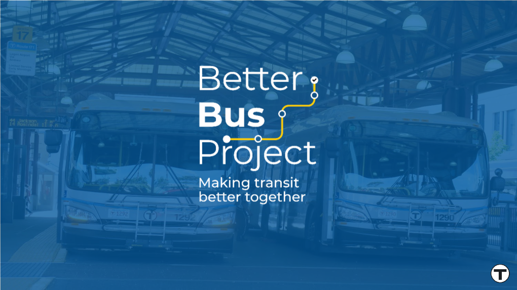 MBTA Better Bus Project