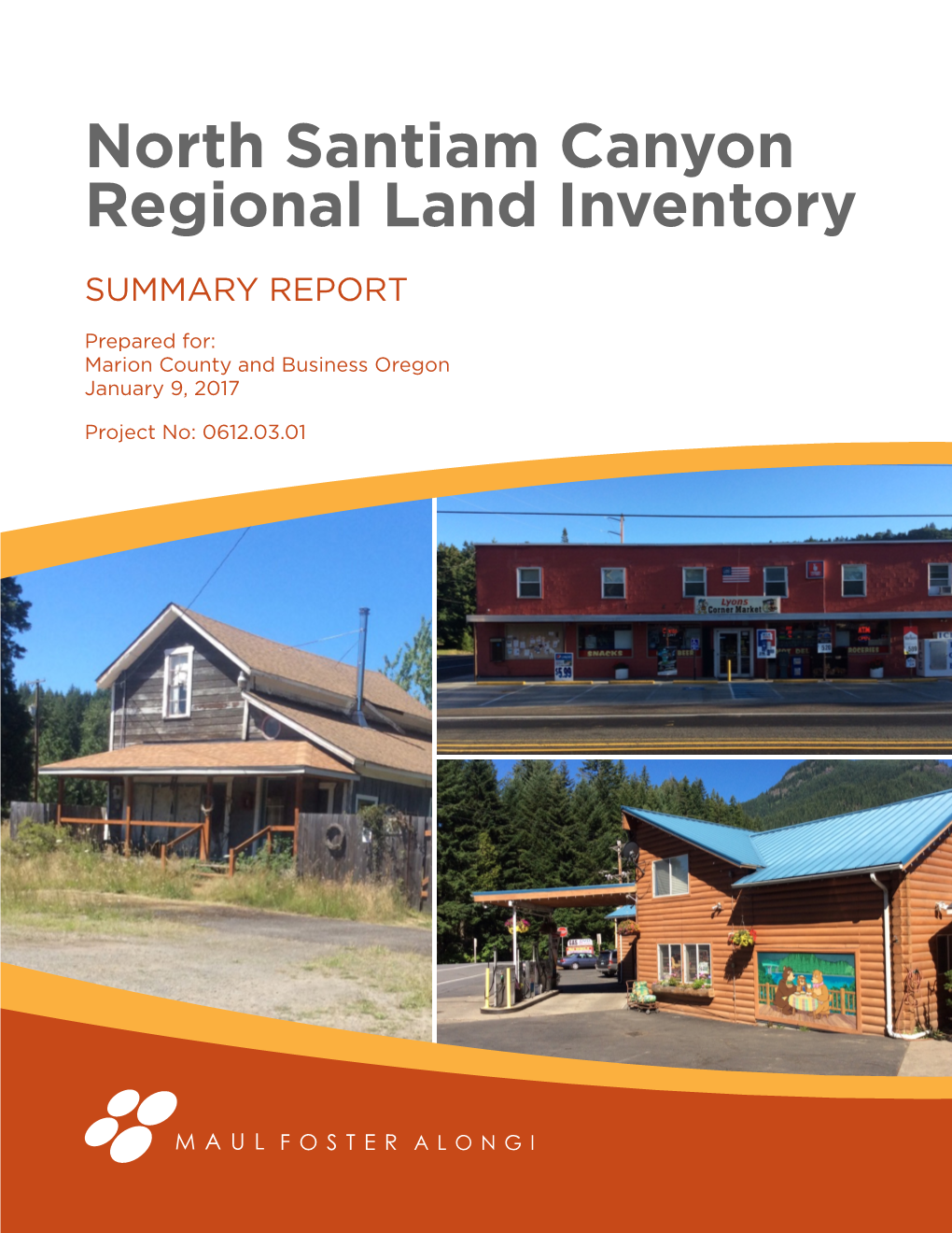 North Santiam Canyon Regional Land Inventory