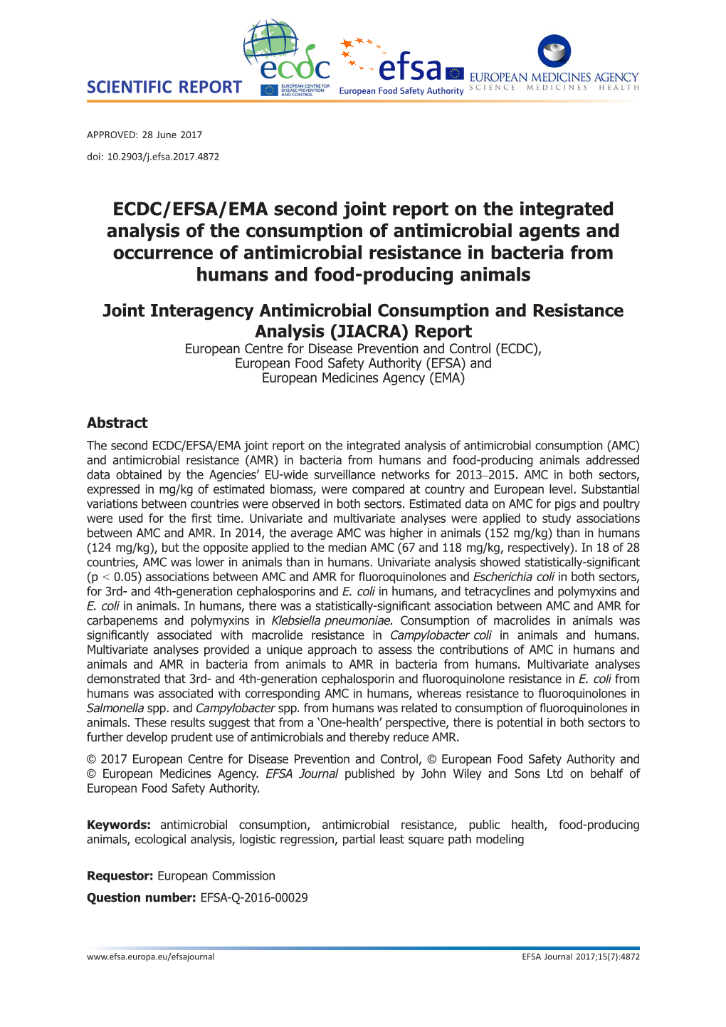 EMA Second Joint Report on the Integrated