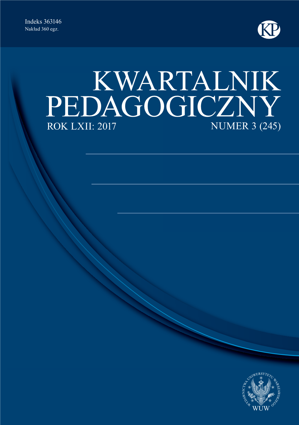 Kwartalnik Pedagogiczny 2017/3 (245)