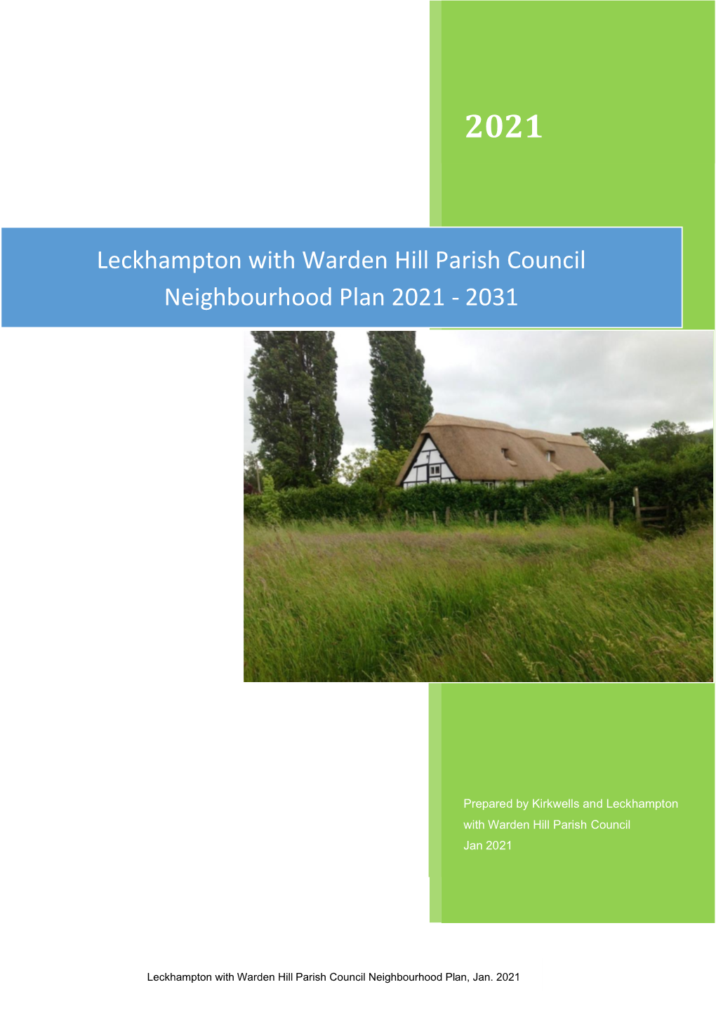 Leckhampton with Warden Hill Parish Council Neighbourhood Plan 2021 - 2031