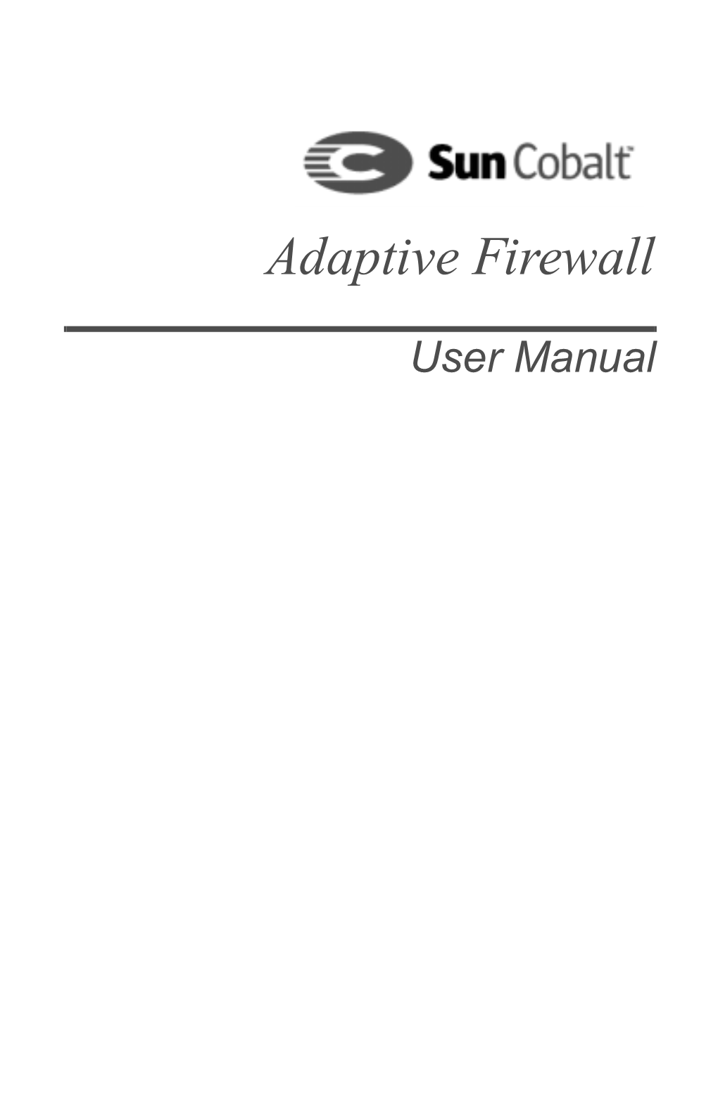 Adaptive Firewall User Manual