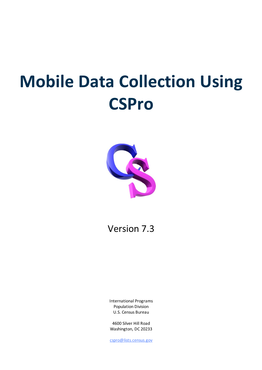 Mobile Data Collection Using Cspro