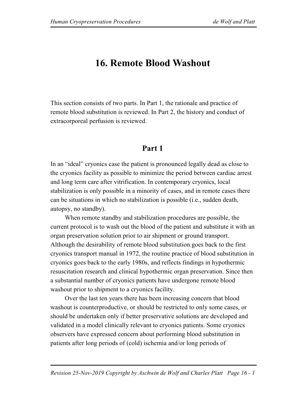 16. Remote Blood Washout