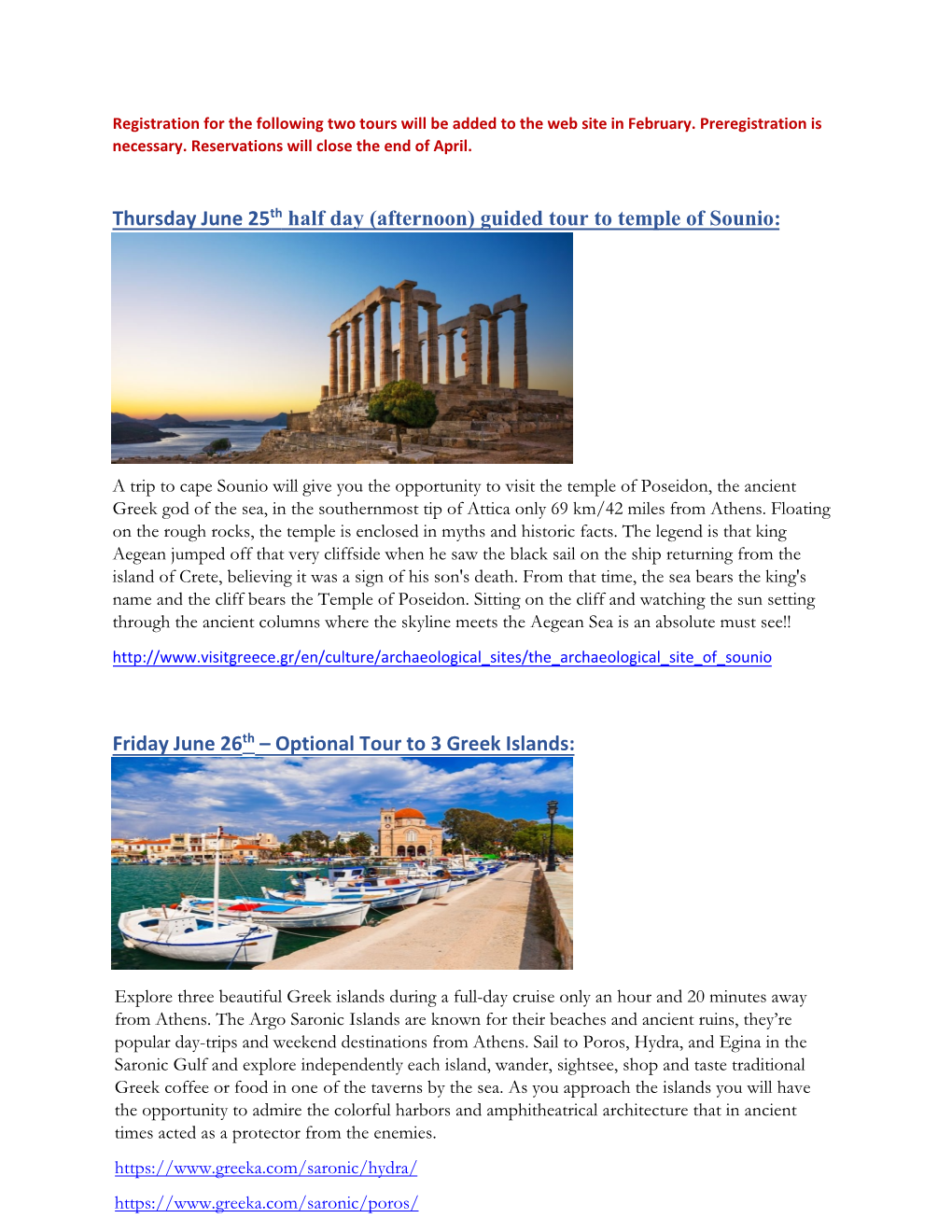 Guided Tour to Temple of Sounio