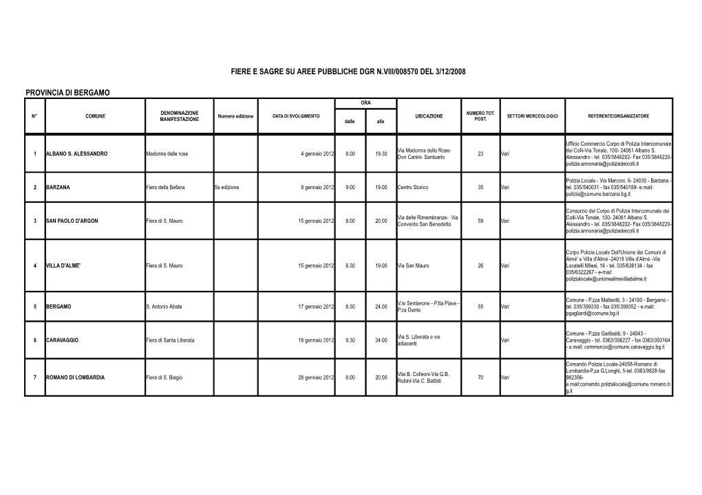 Calendario Fiere E Sagre 2012.Pdf