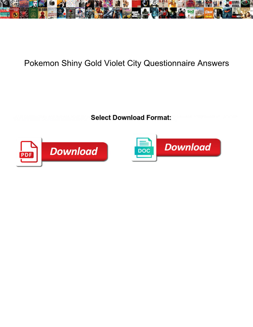 Pokemon Shiny Gold Violet City Questionnaire Answers