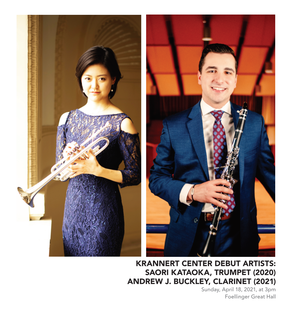 Krannert Center Debut Artists: Saori Kataoka, Trumpet (2020) Andrew J