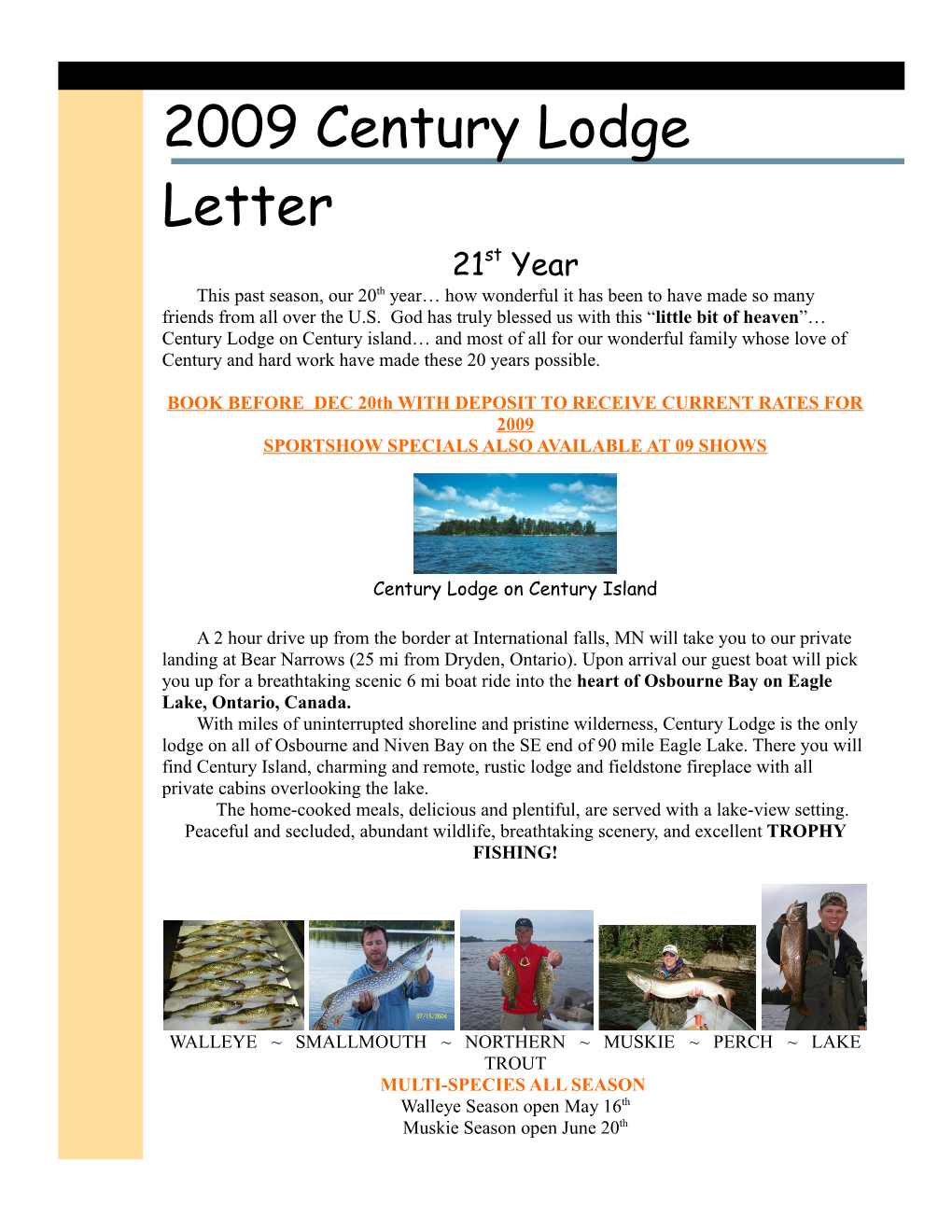 2008 Century Lodge Letter