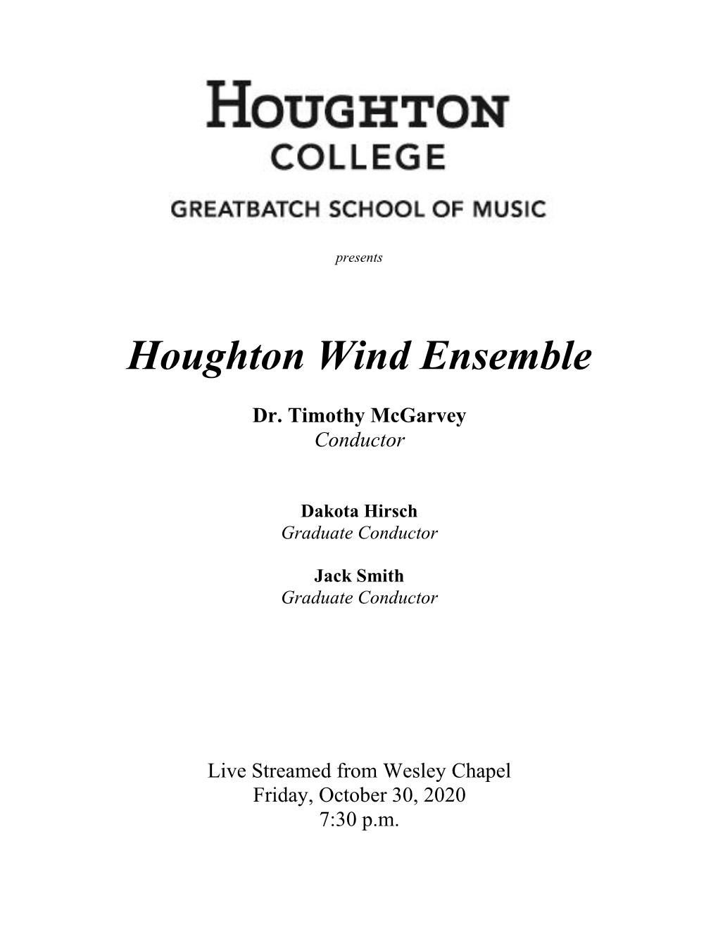Houghton Wind Ensemble
