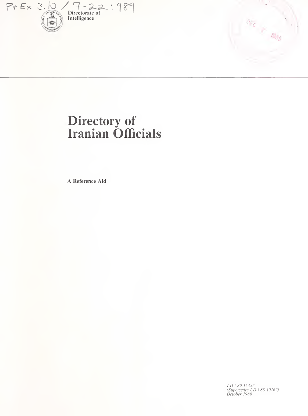 Directory of Iranian Officials