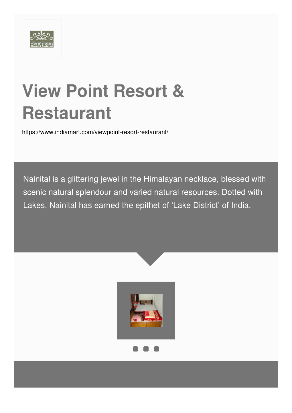 View Point Resort & Restaurant