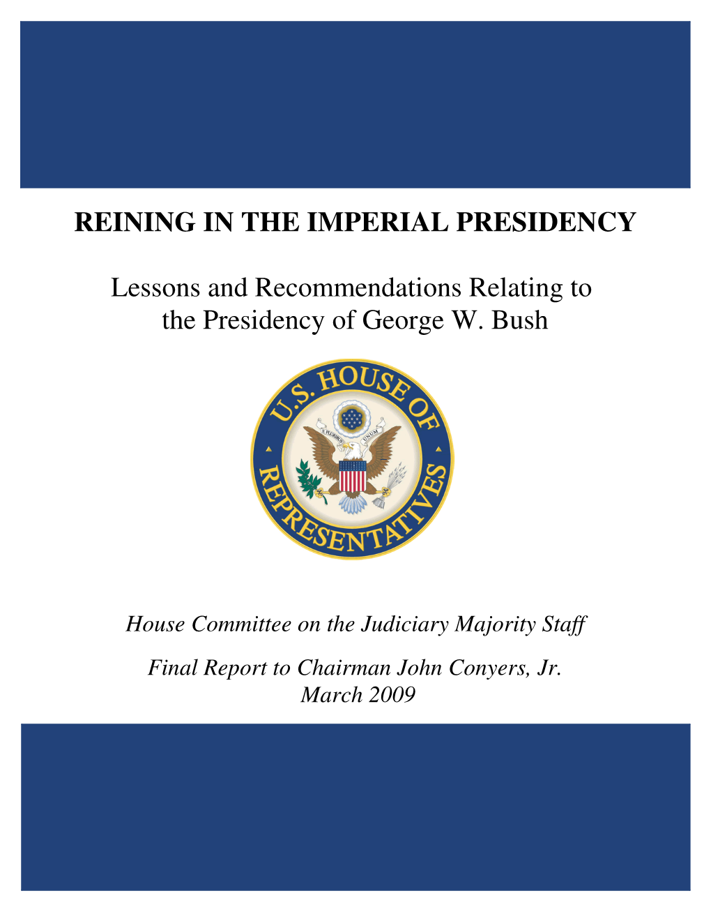 Reining in the Imperial Presidency