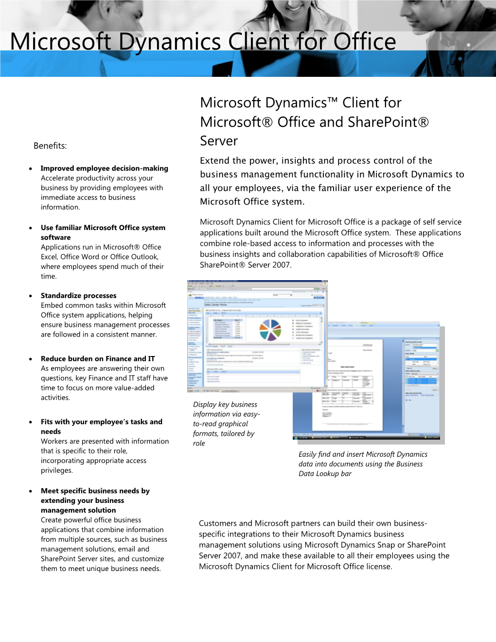 Microsoft Dynamics Client for Office