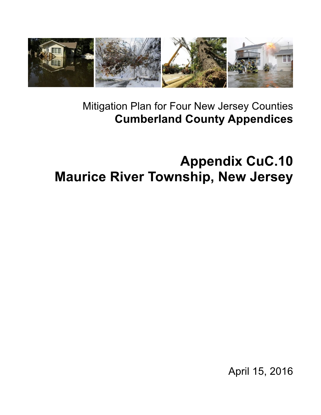 Appendix Cuc.10 Maurice River Township, New Jersey