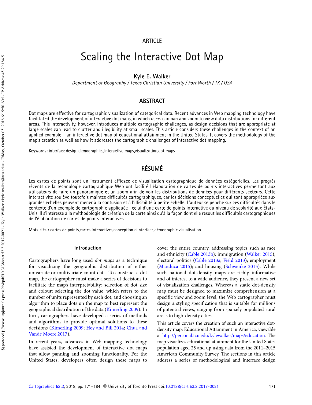 Scaling the Interactive Dot Map