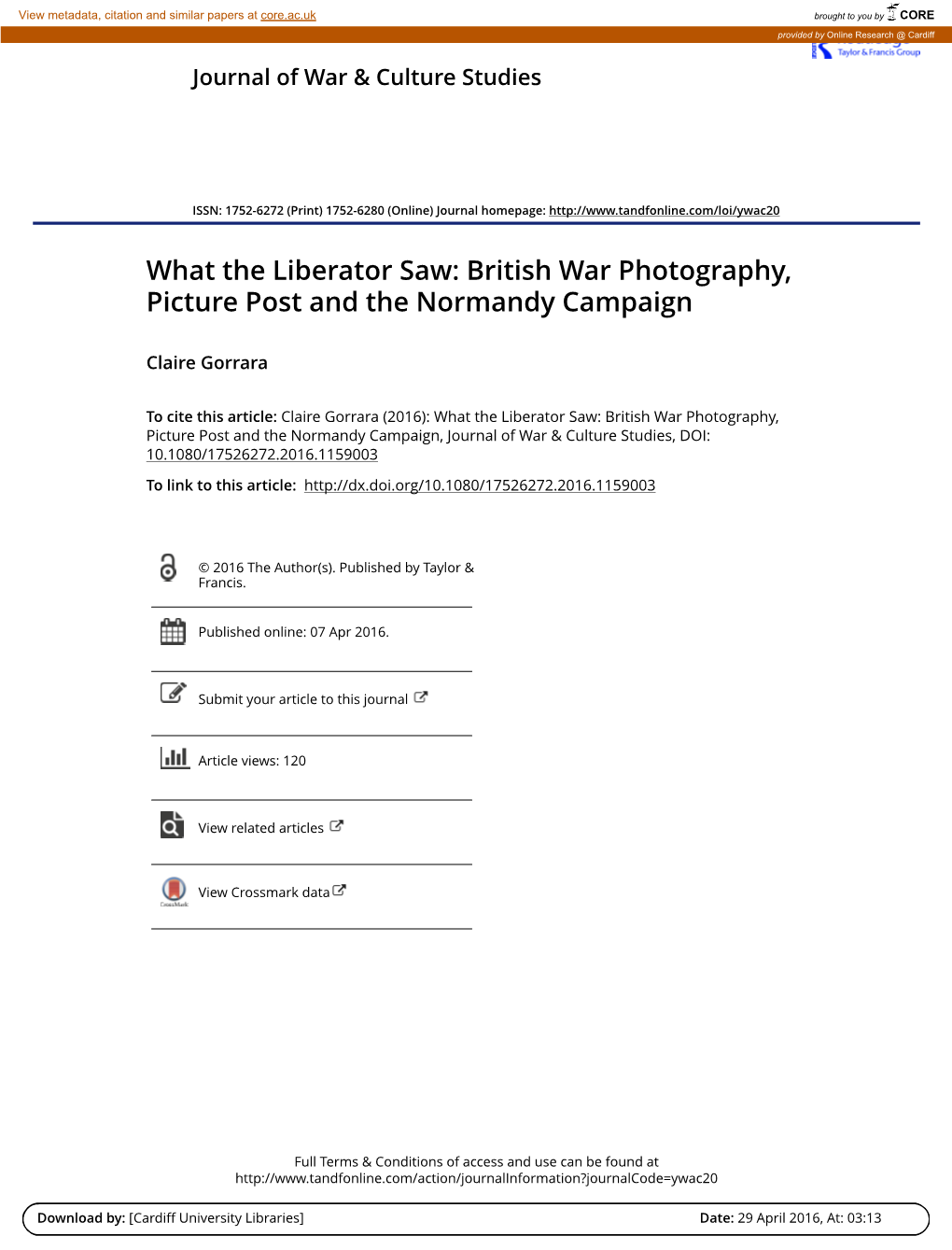 British War Photography, Picture Post and the Normandy Campaign